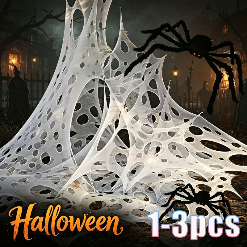 Spider Web Halloween Decoration - 1x2 м, 1x4 м, 2x4 м.