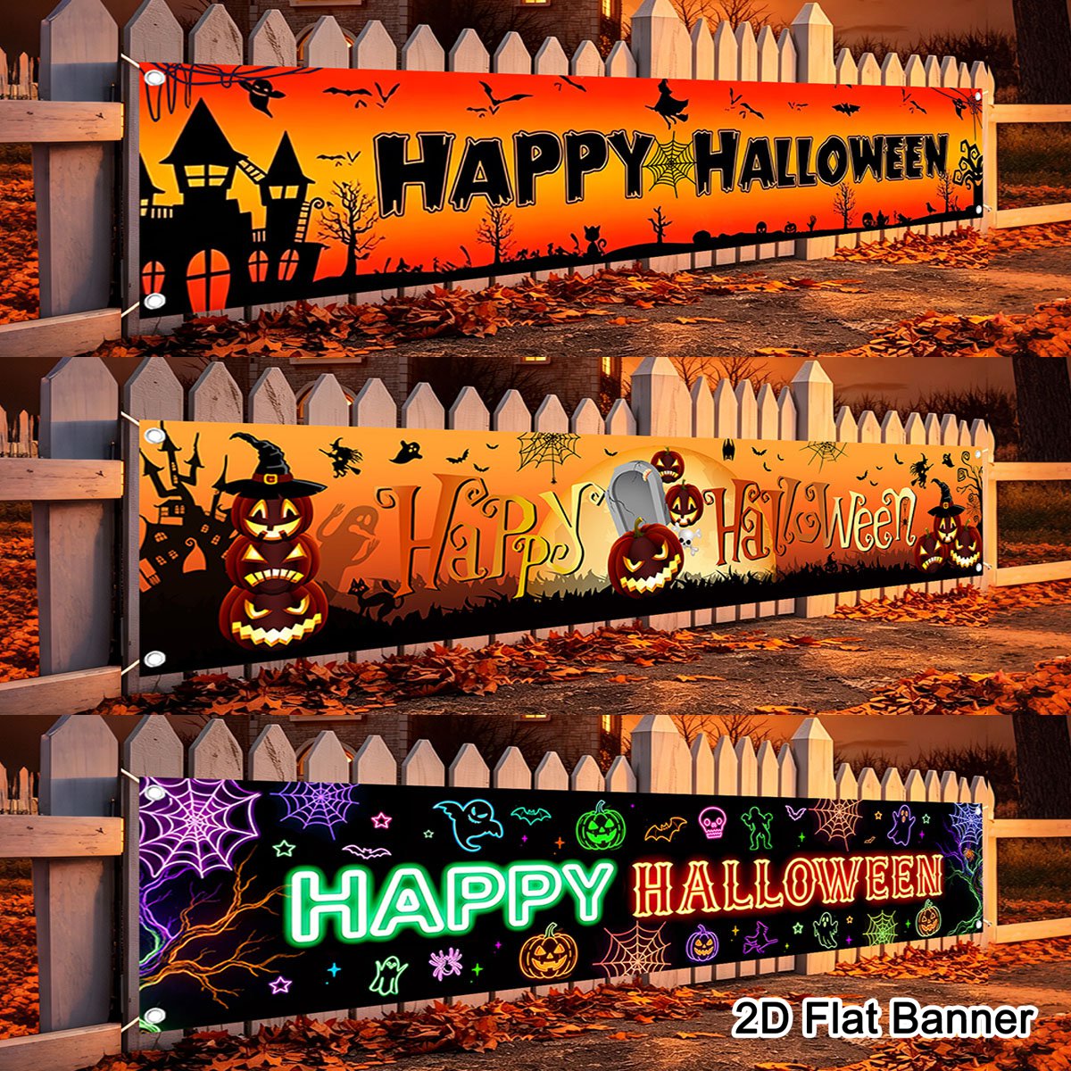 Pumpkin Lantern Halloween - 1 шт. баннер «Счастливого Хэллоуина» с