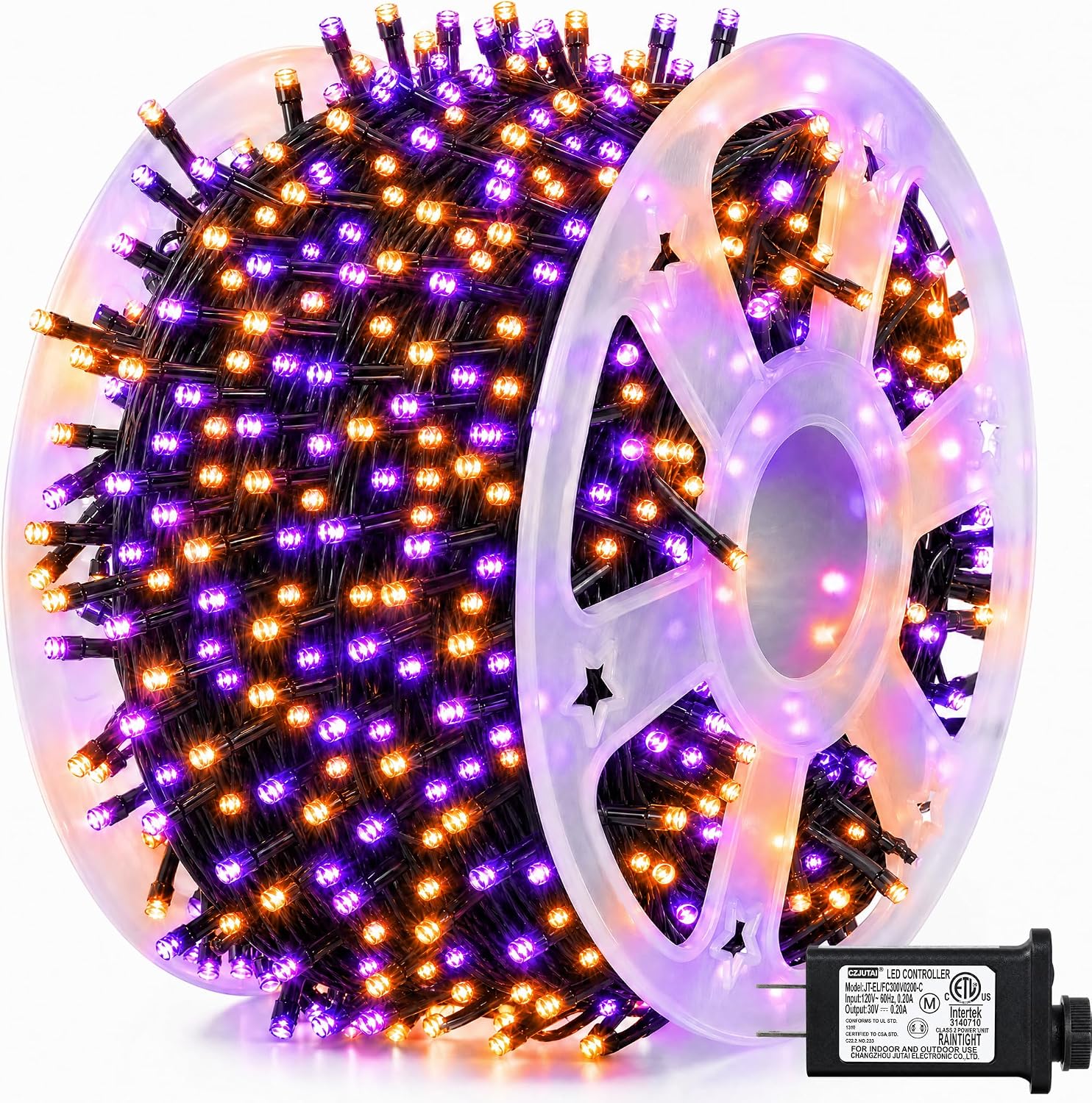 Halloween Led String Lights Orange - Яркие гирлянды Dazzle Bright длиной 164