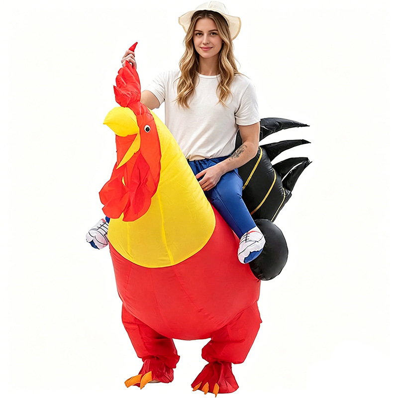 Halloween Costume Adult - Забавный надувной костюм петуха на Хэллоуин,
