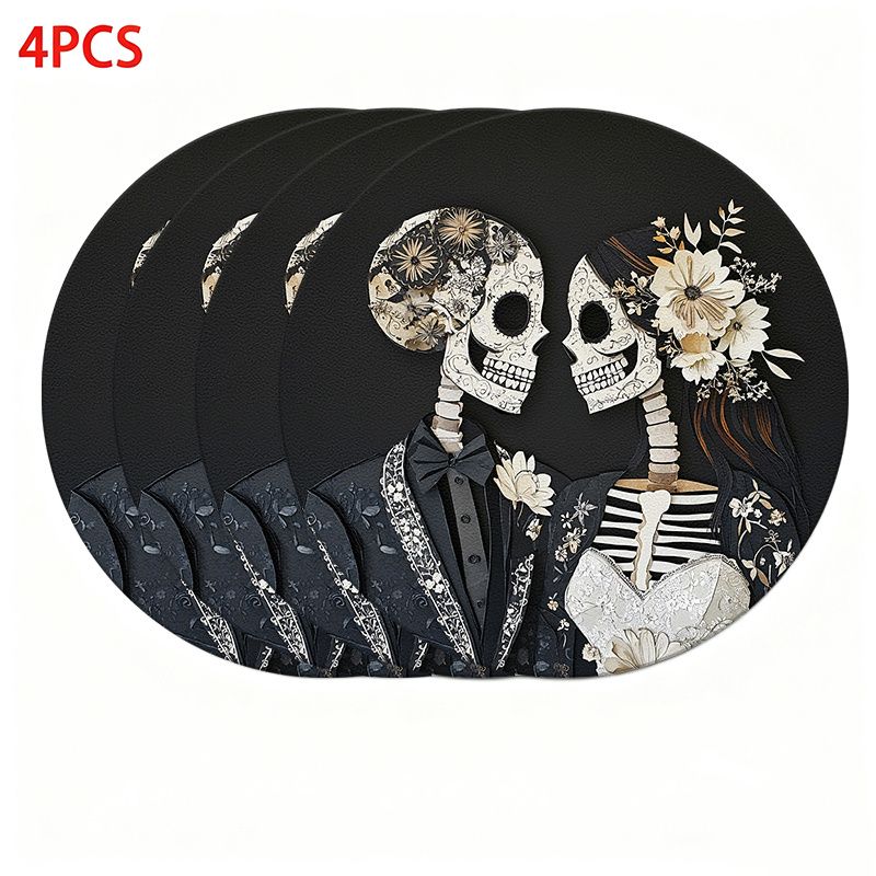 Halloween Skeleton Decoration - Термоизоляционный коврик для стола VIKAMA в