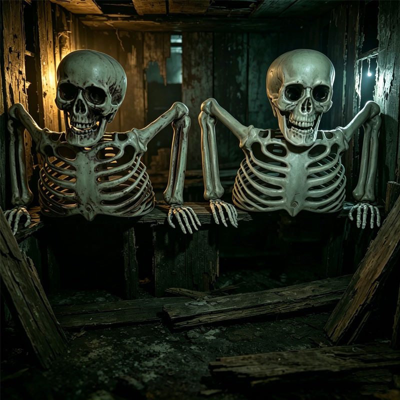 Halloween Skeleton Decoration - Декоративный элемент в виде черепа-скелета для