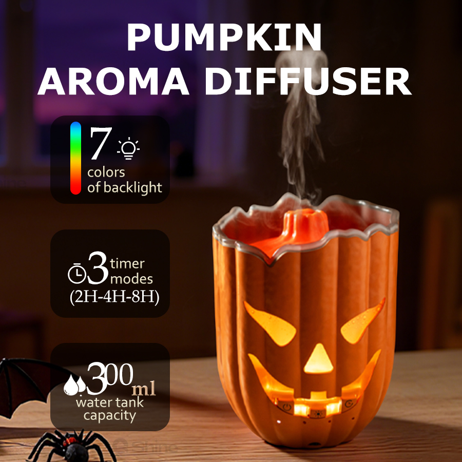 Halloween Pumpkin Decor Led - Увлажнитель воздуха в форме тыквы, 7