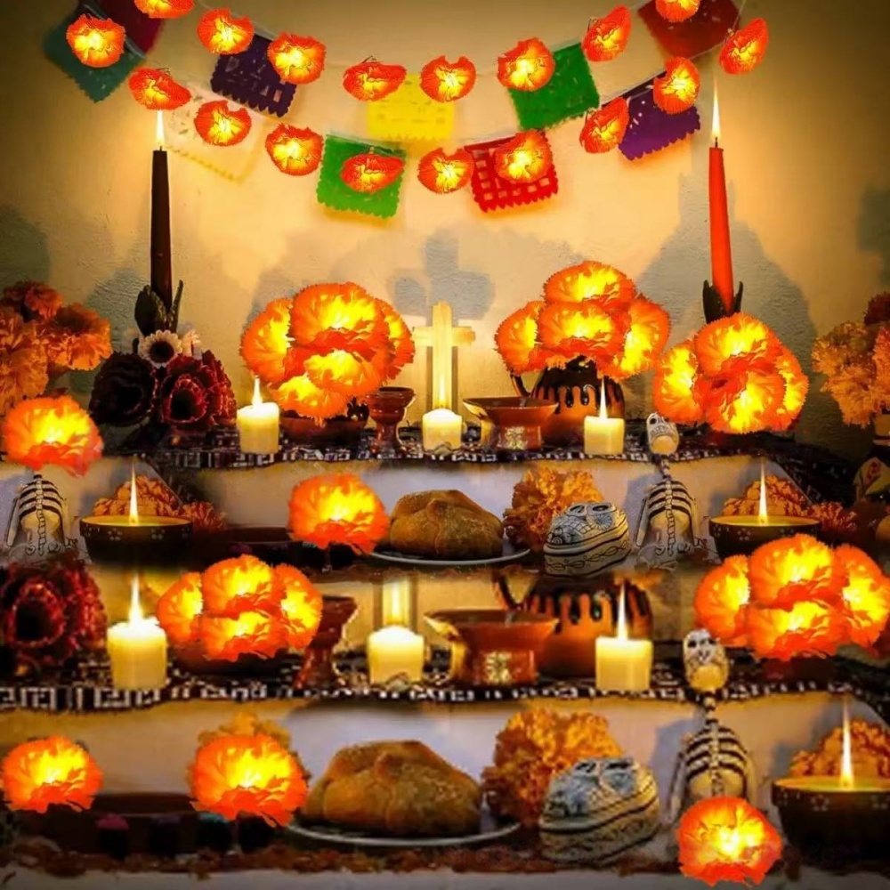Светодиодная гирлянда в виде ц – обзор и цена Halloween Led String Lights Orange