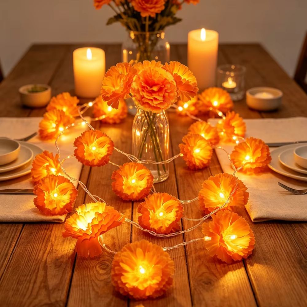 Мексиканские светодиодные гирл – обзор и цена Halloween Led String Lights Orange