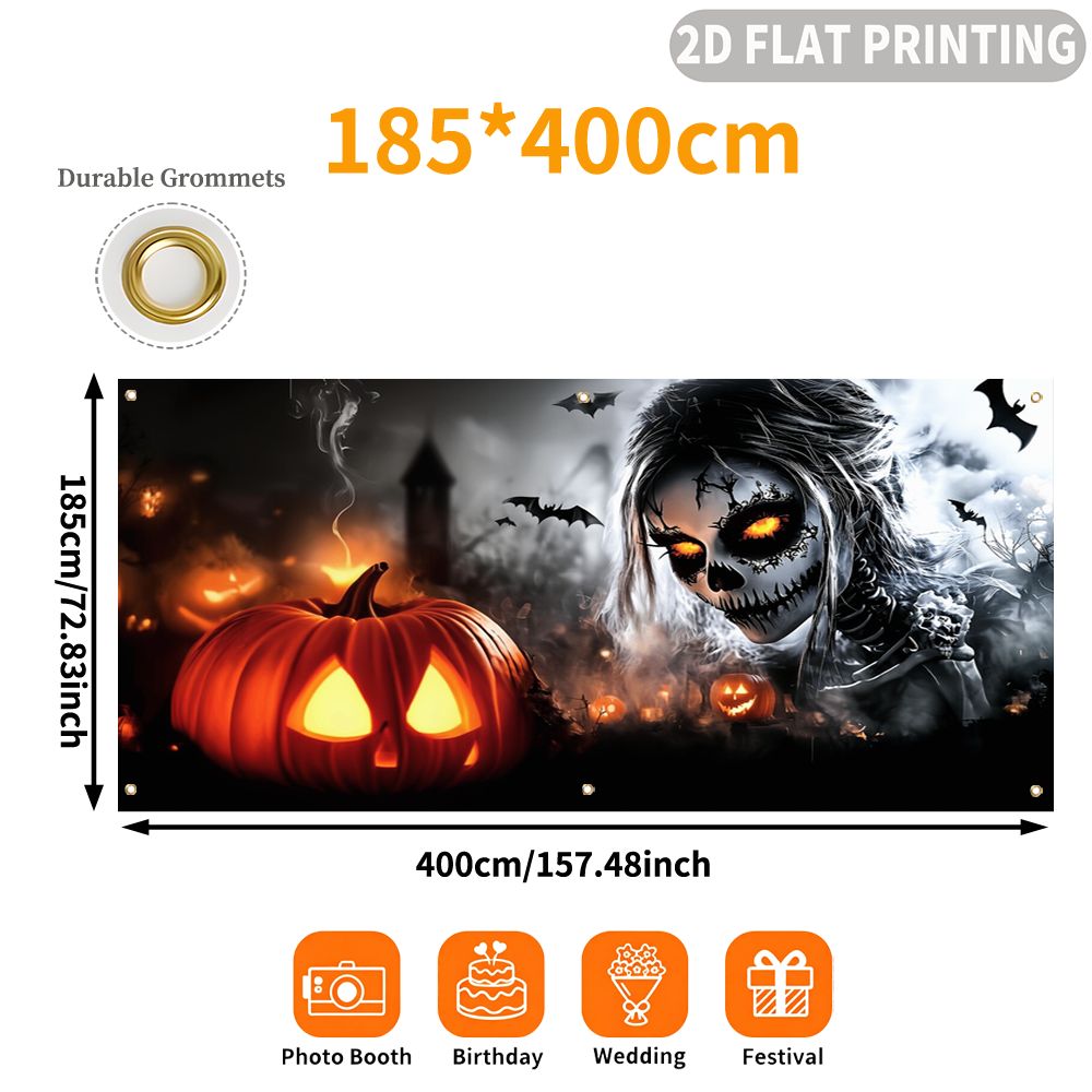 1 шт. плоский баннер для вечер – обзор и цена Halloween Skeleton Decoration