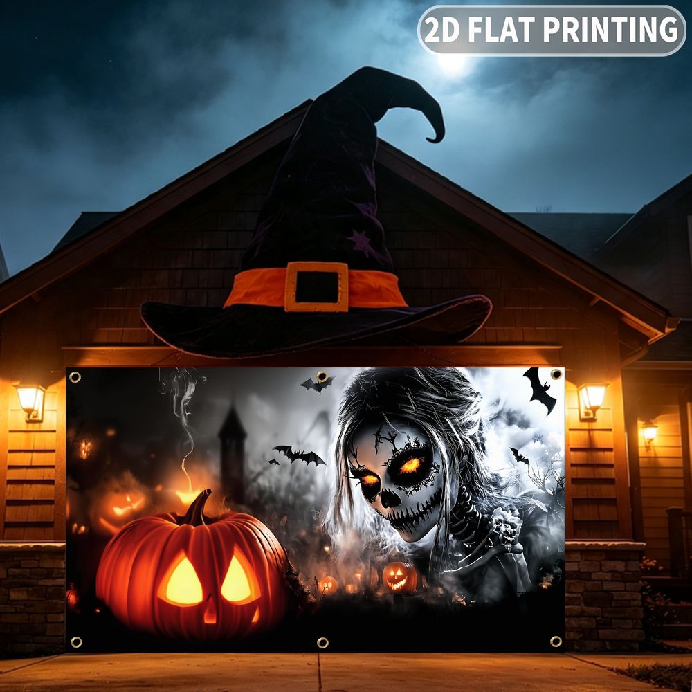 1 шт. плоский баннер для вечер – обзор и цена Halloween Skeleton Decoration
