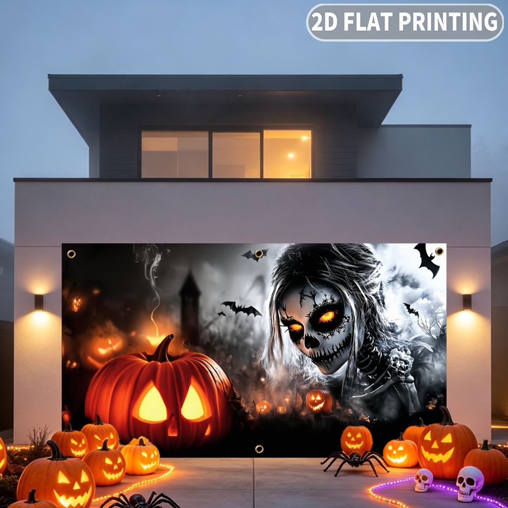 1 шт. плоский баннер для вечер – обзор и цена Halloween Skeleton Decoration