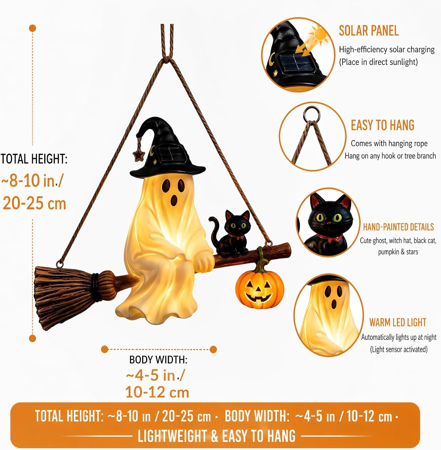 Солнечная люстра-призрак для Х – обзор и цена Pumpkin Lantern Halloween
