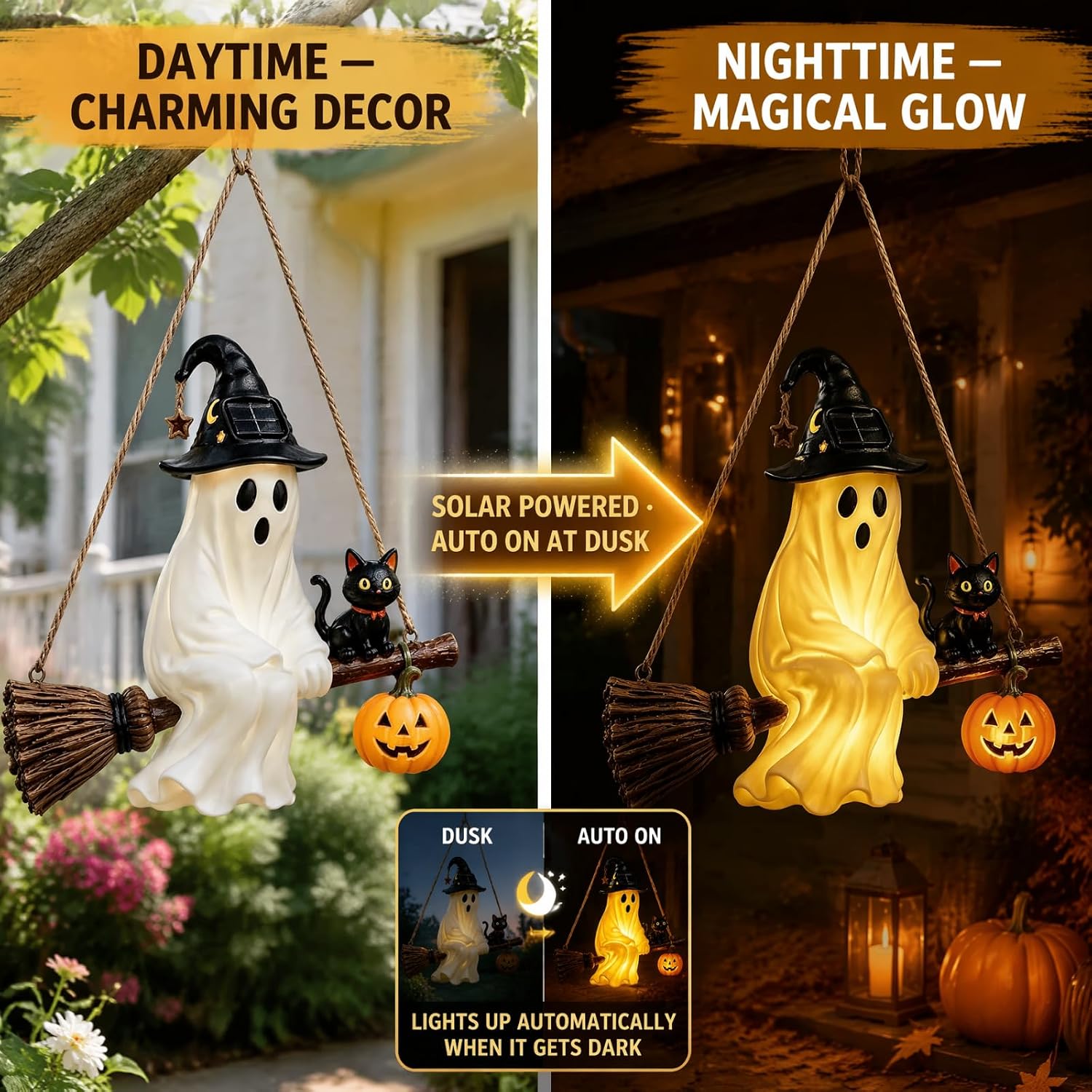 Солнечная люстра-призрак для Х – обзор и цена Pumpkin Lantern Halloween