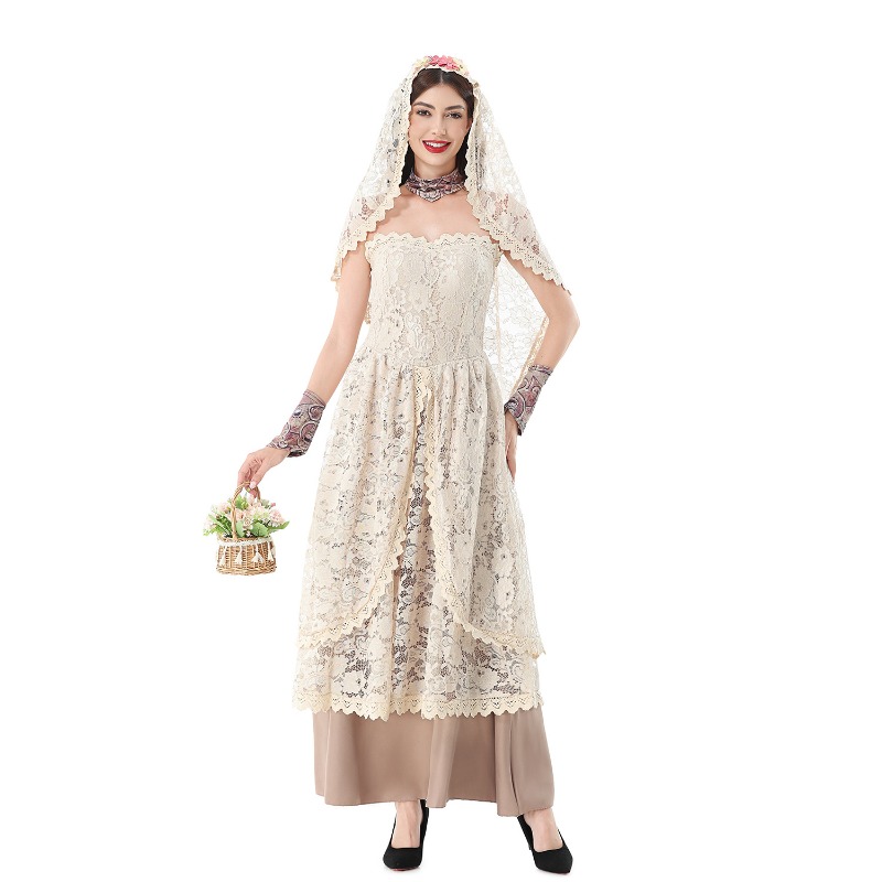 Женское винтажное кружевное пл – обзор и цена Halloween Costume Adult