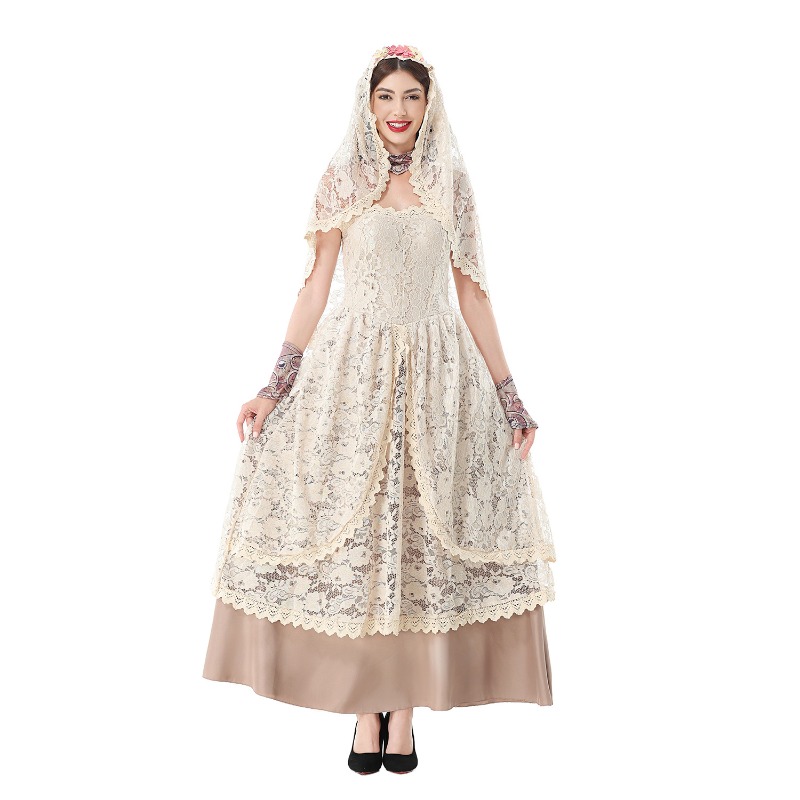 Женское винтажное кружевное пл – обзор и цена Halloween Costume Adult