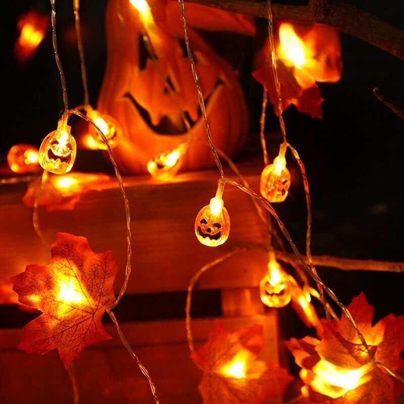 1 шт. 59/118 дюймов светодиодн – обзор и цена Halloween Led String Lights Orange