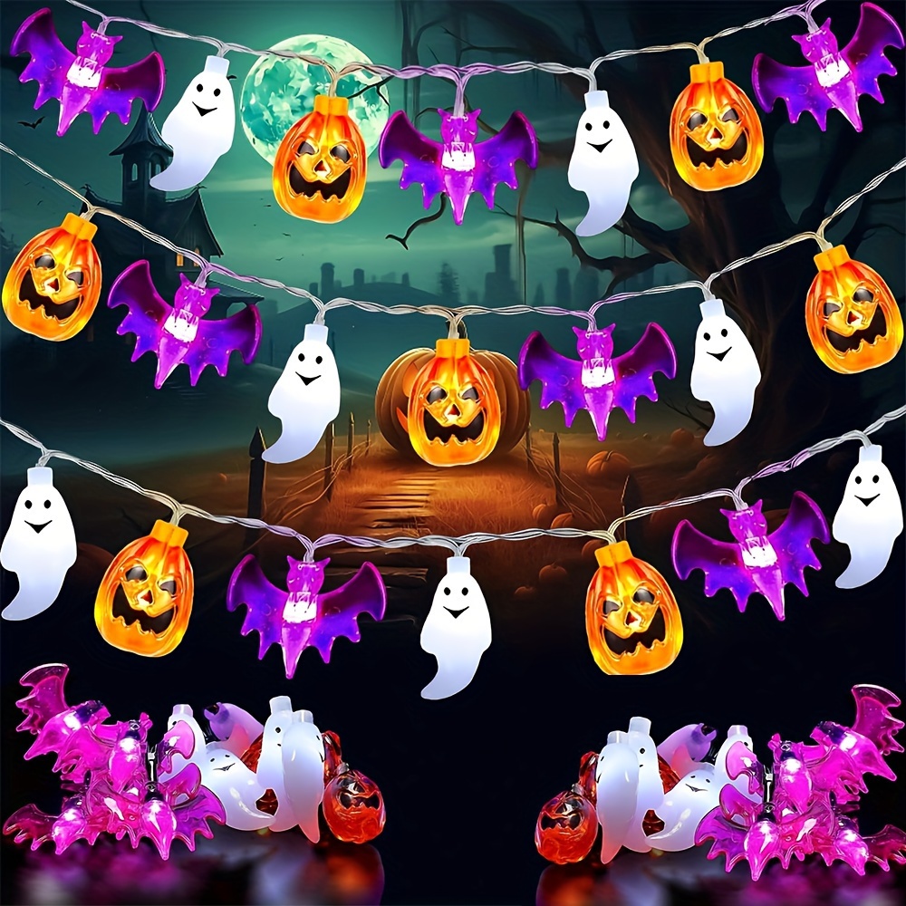 Милые светодиодные гирлянды на – обзор и цена Halloween Led String Lights Orange