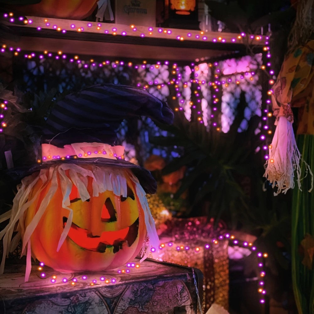1 шт. 12-метровая гирлянда на  – обзор и цена Halloween Led String Lights Orange
