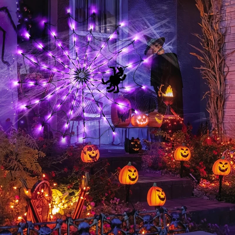 Светодиодная гирлянда в виде п – обзор и цена Halloween Led String Lights Orange
