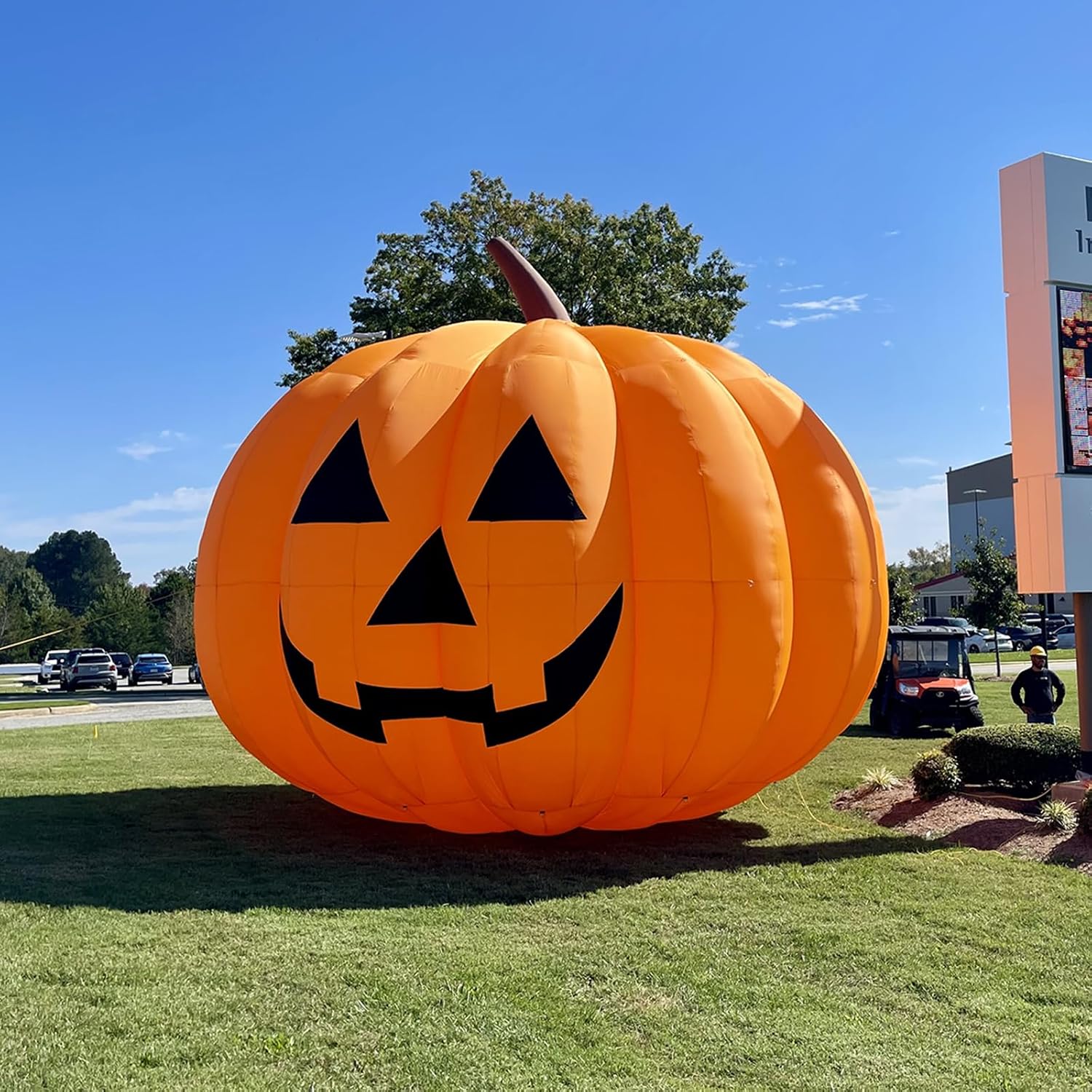 Гигантские надувные украшения  – обзор и цена Halloween Pumpkin Decor Led