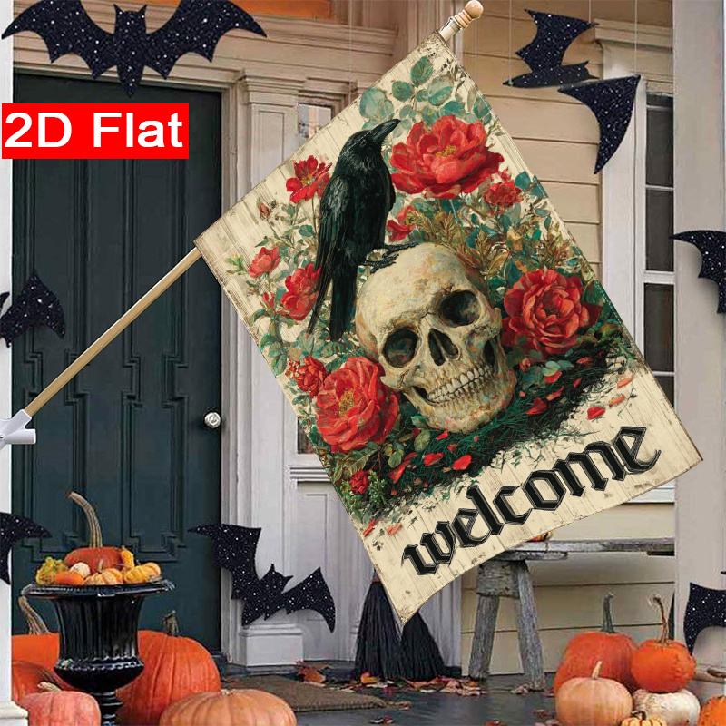 2D Flat — 2D Flat, флаг для са – обзор и цена Halloween Skeleton Decoration