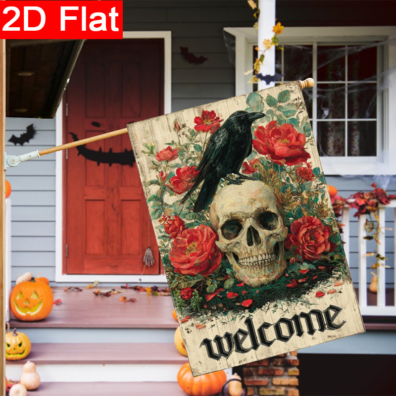 2D Flat — 2D Flat, флаг для са – обзор и цена Halloween Skeleton Decoration