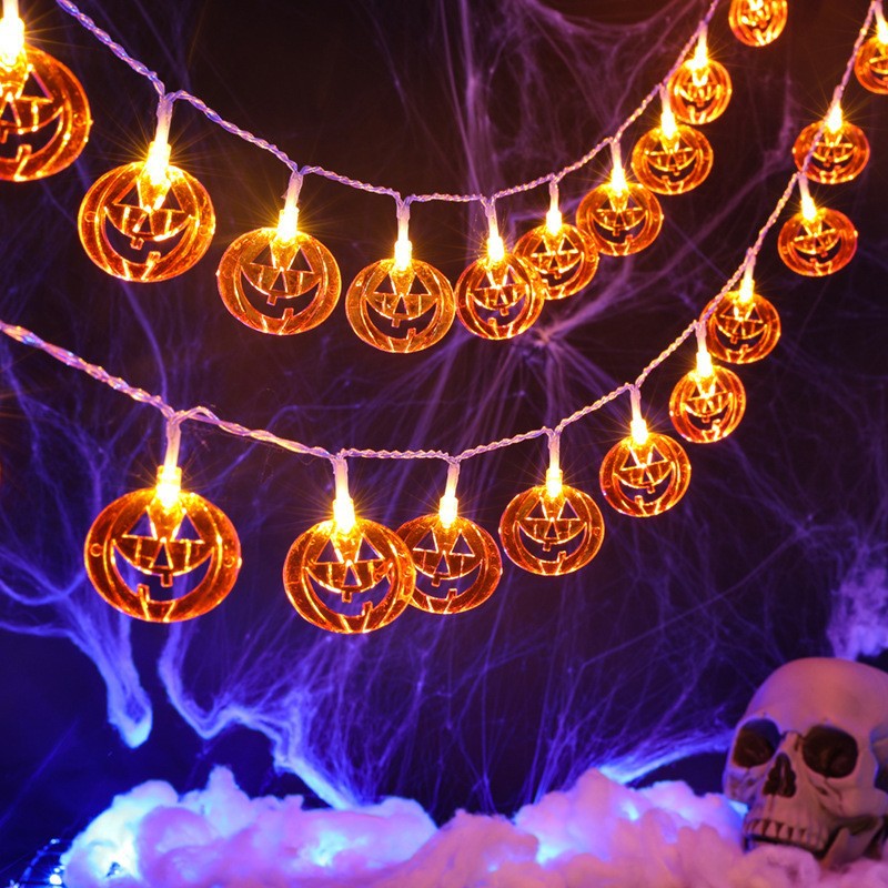 Хэллоуинские гирлянды в виде т – обзор и цена Halloween Led String Lights Orange