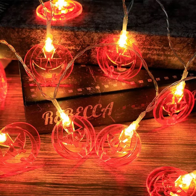 Хэллоуинские гирлянды в виде т – обзор и цена Halloween Led String Lights Orange