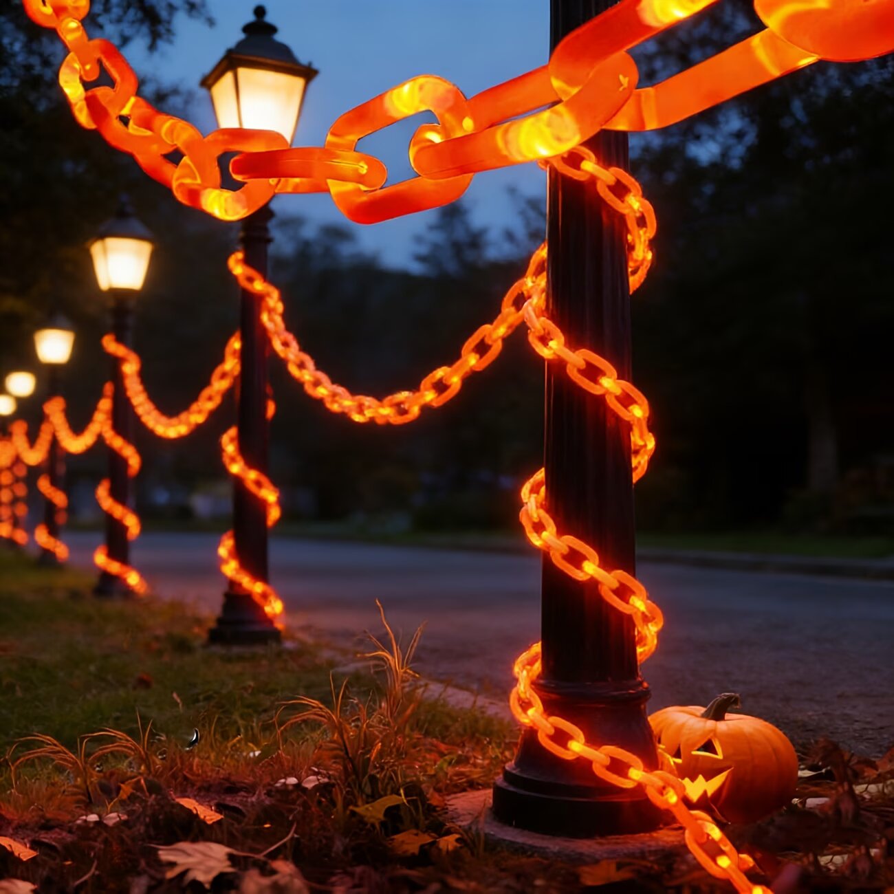 Уличные солнечные гирлянды на  – обзор и цена Halloween Led String Lights Orange