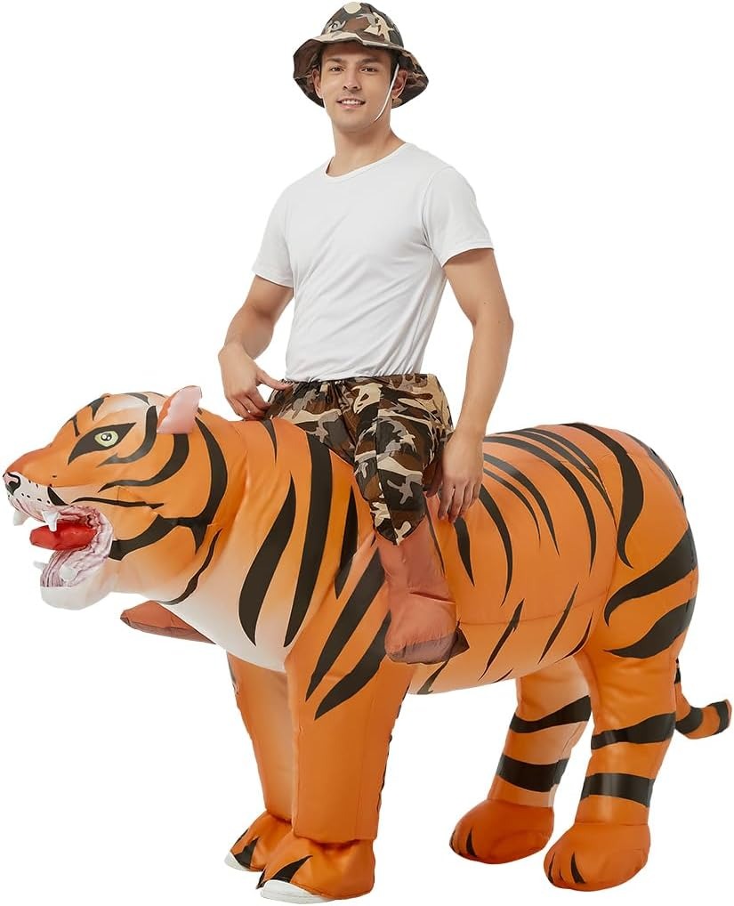 Надувной костюм тигра для взро – обзор и цена Halloween Costume Adult