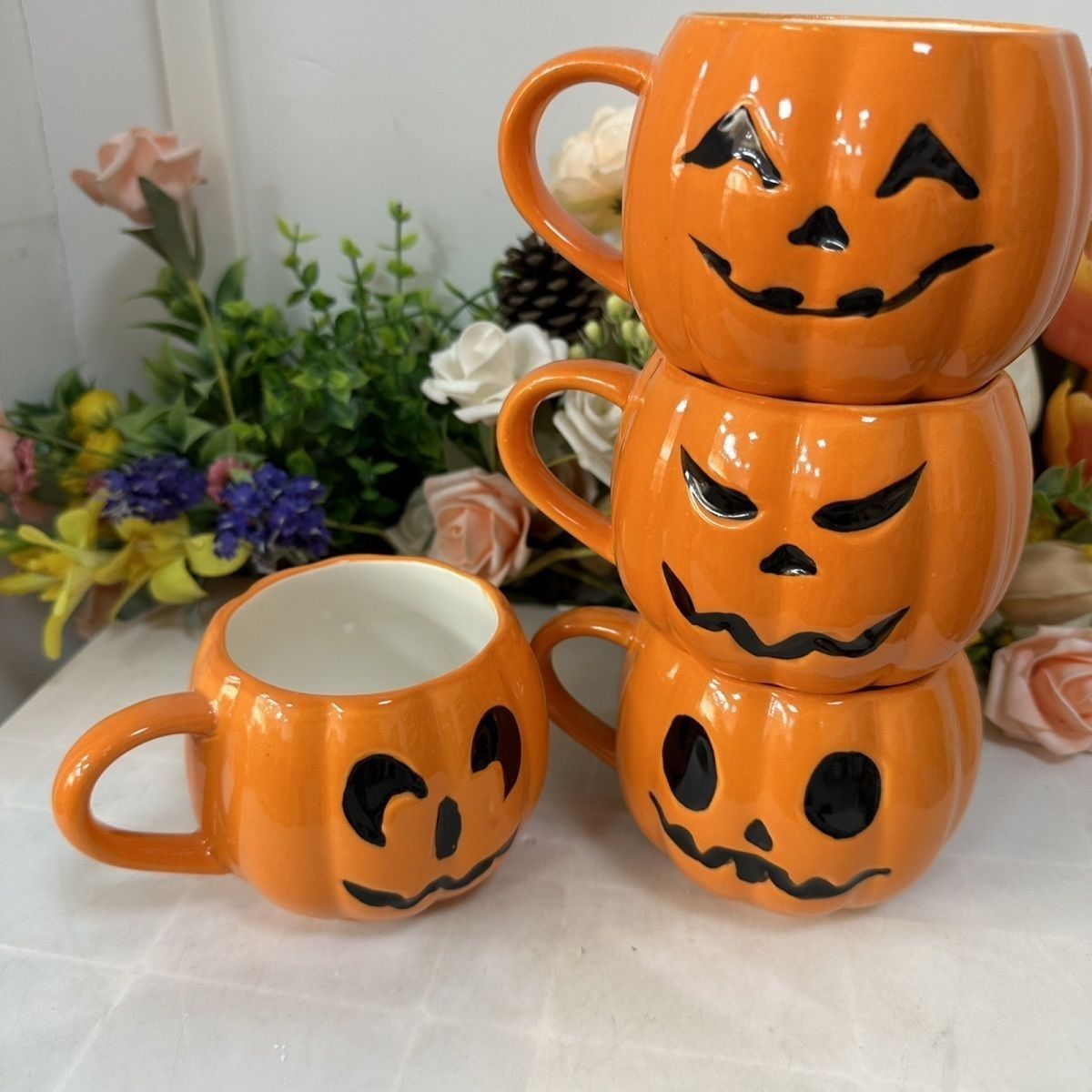 Керамическая кружка в виде тык – обзор и цена Pumpkin Lantern Halloween