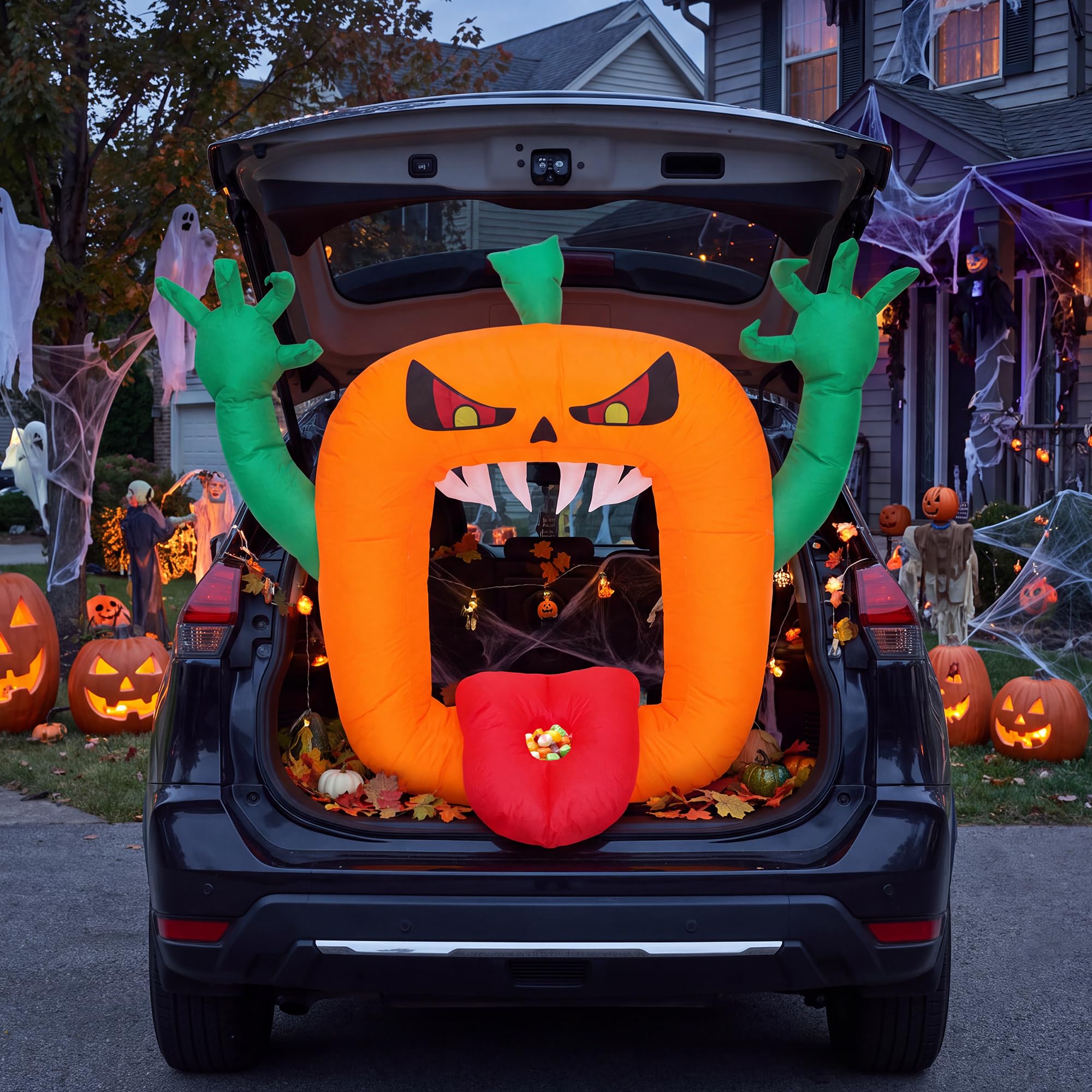 Надувная фигура в виде страшно – обзор и цена Halloween Pumpkin Decor Led