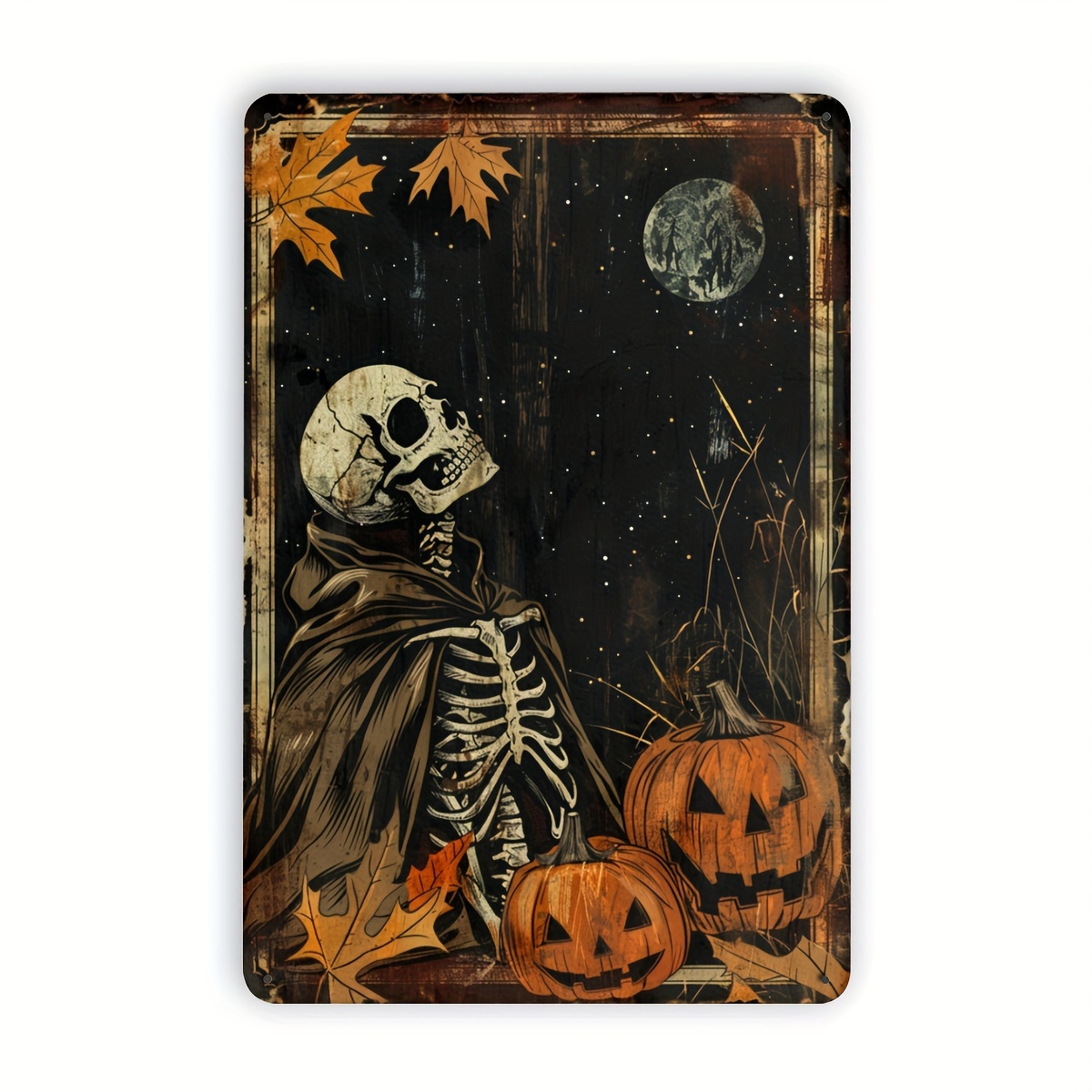 Металлическая табличка с изобр – обзор и цена Halloween Skeleton Decoration