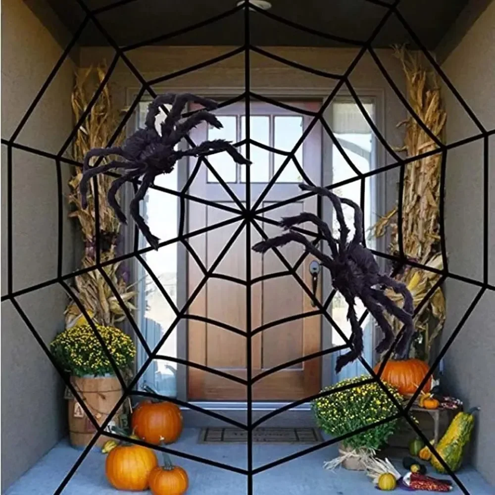 1-2 шт. Хэллоуинская имитация  – обзор и цена Spider Web Halloween Decoration