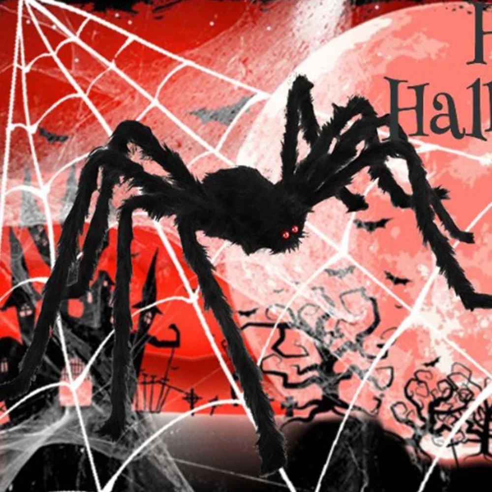 1-2 шт. Хэллоуинская имитация  – обзор и цена Spider Web Halloween Decoration
